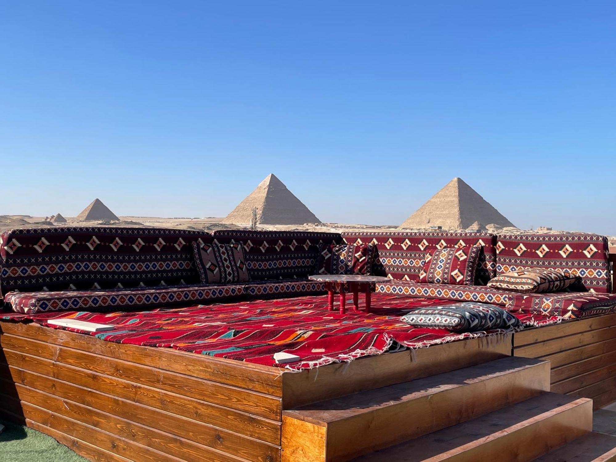 Golden Mask Pyramids Inn Kafret el-Gabal Exteriör bild